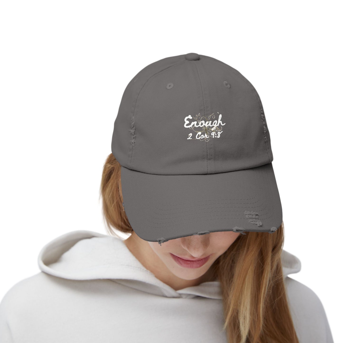 Distressed Cap - 'You Are Enough' Hat