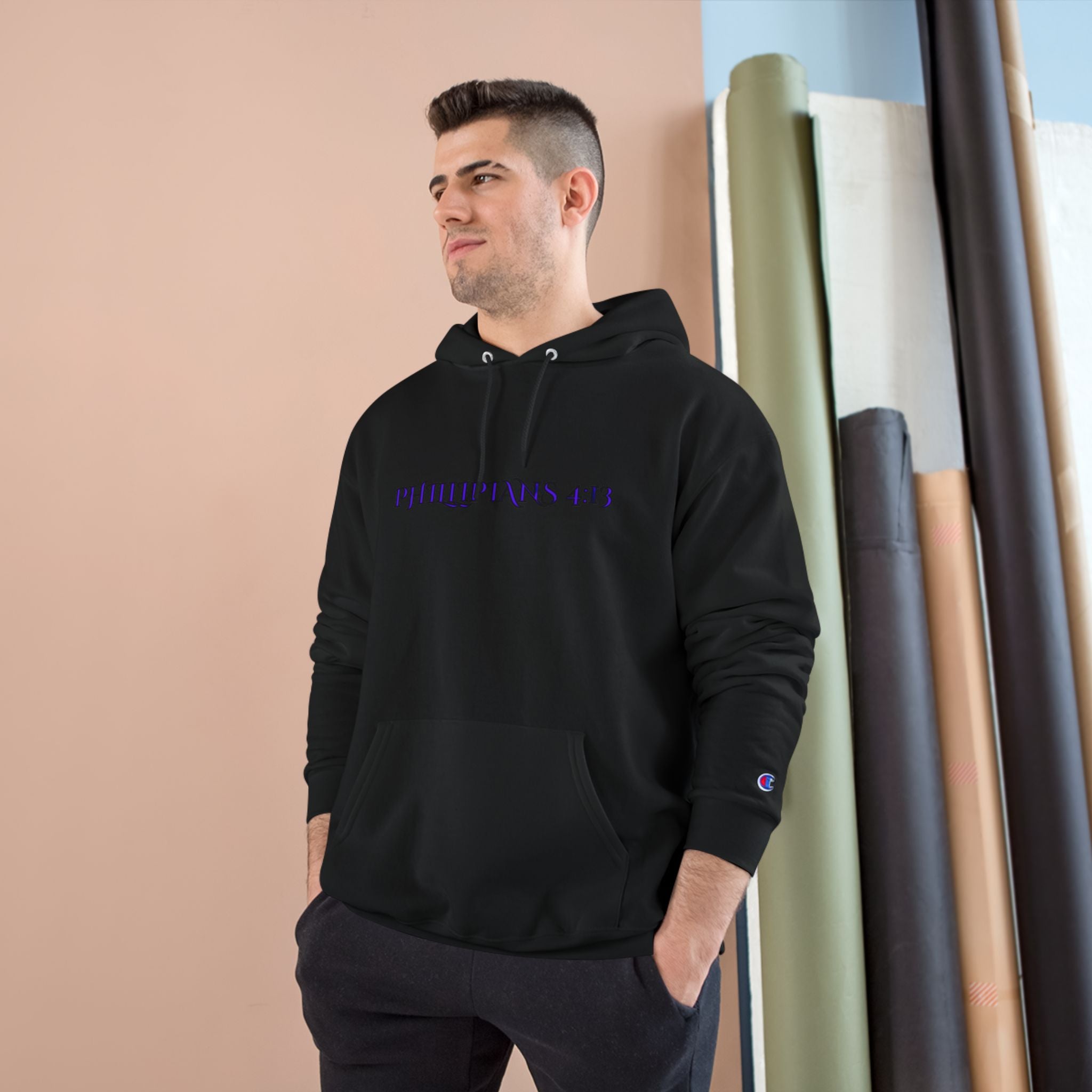 Philippians 4:13 Champion Hoodie — SF&CO Collab