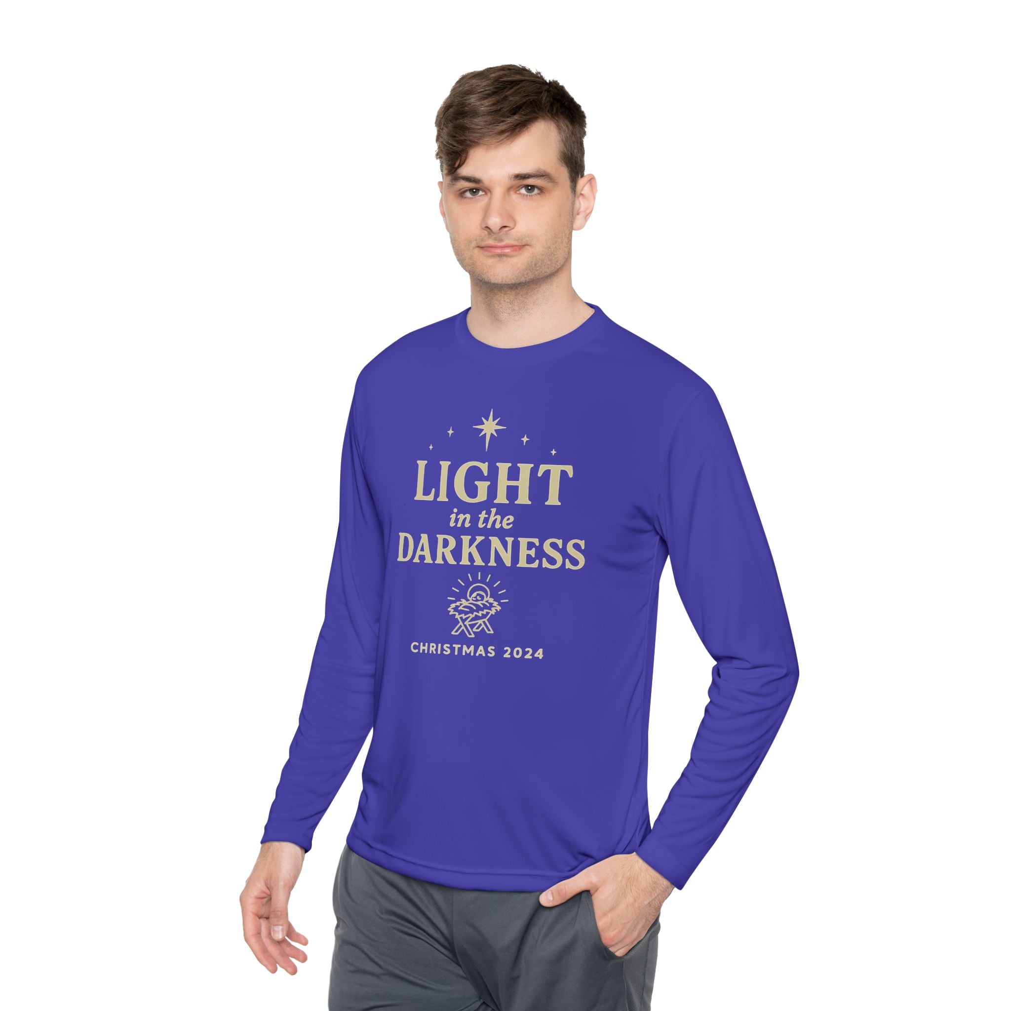 Light in the Darkness Christmas Long Sleeve Tee