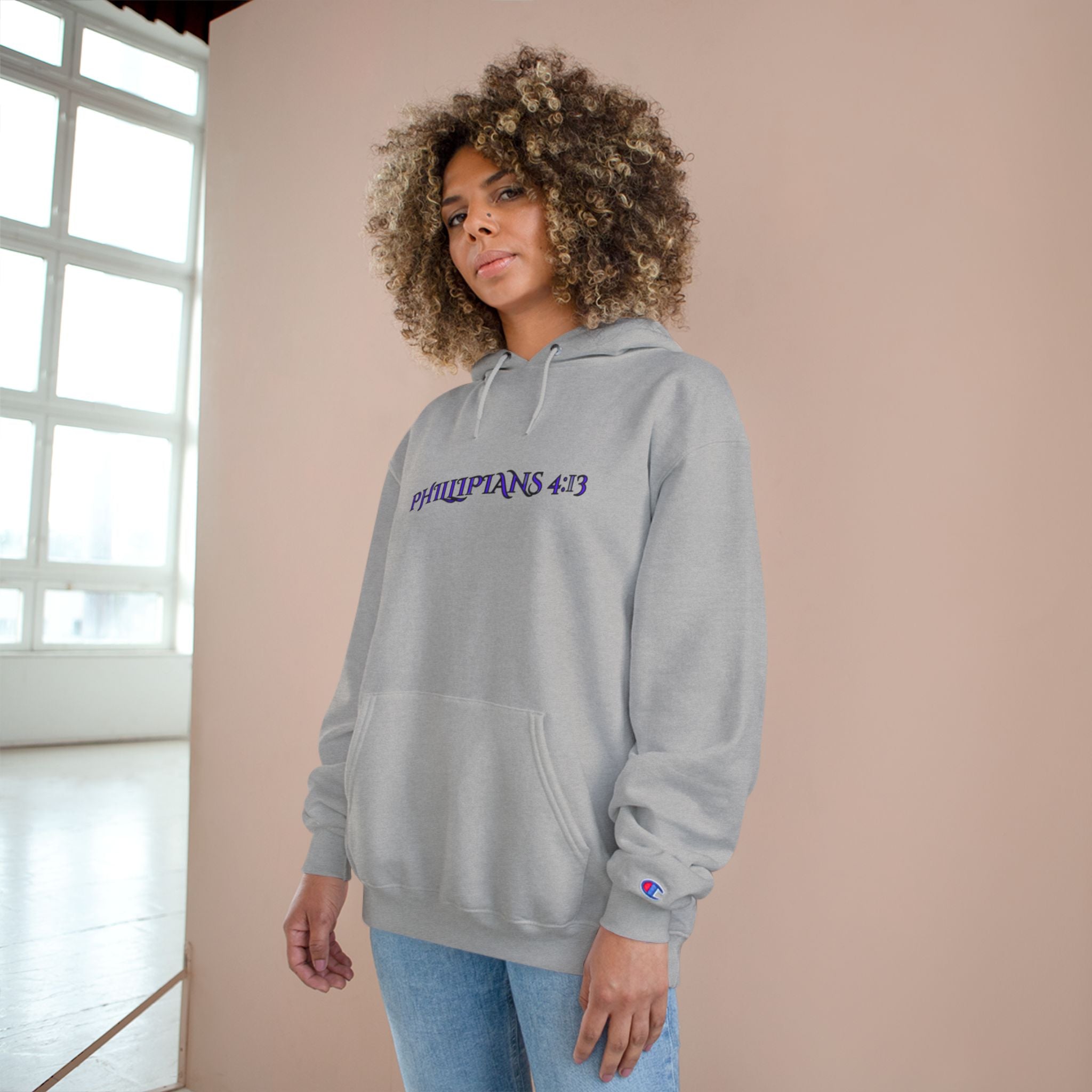 Philippians 4:13 Champion Hoodie — SF&CO Collab