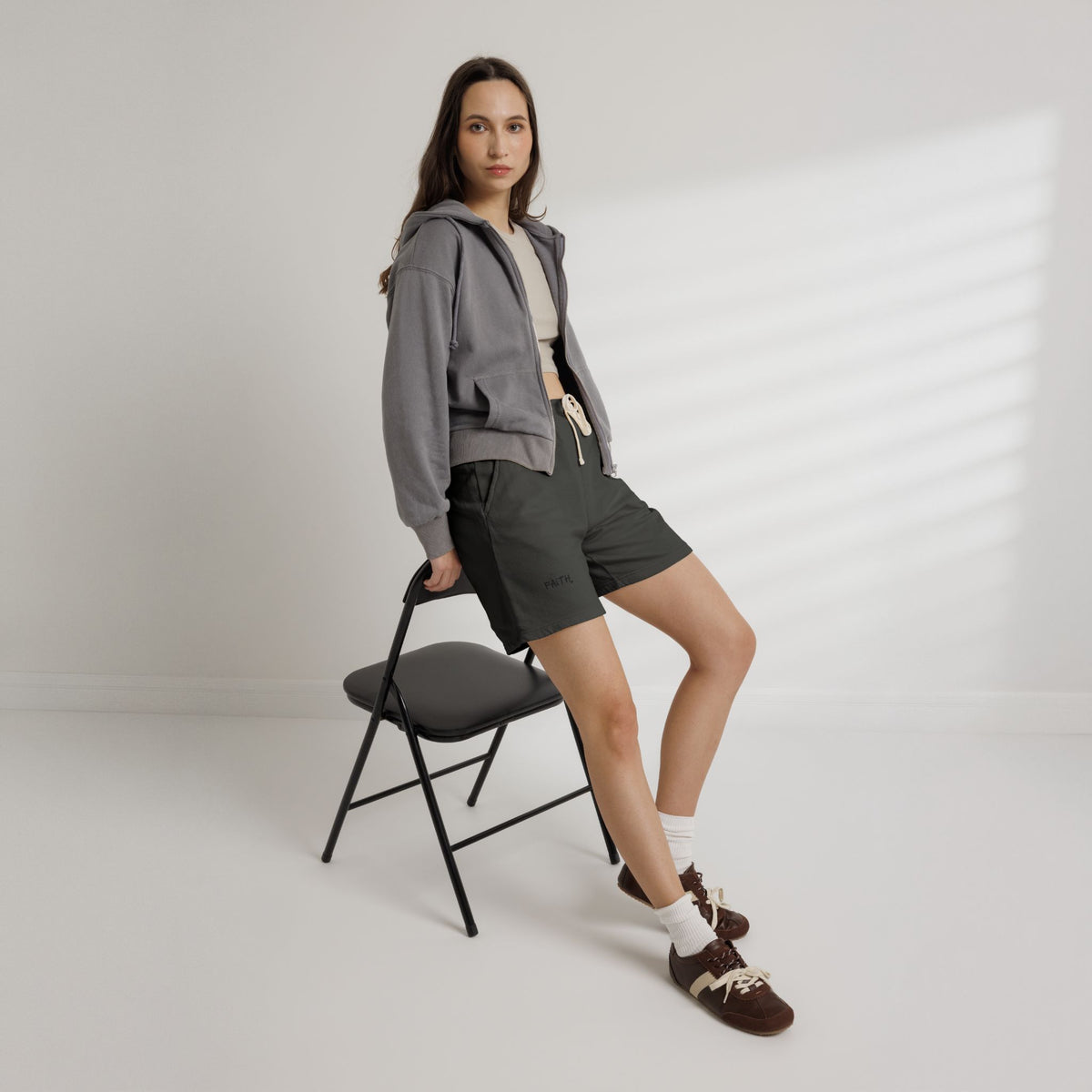 Faith Sweat shorts — Lightweight Garment-Dyed Lounge Shorts
