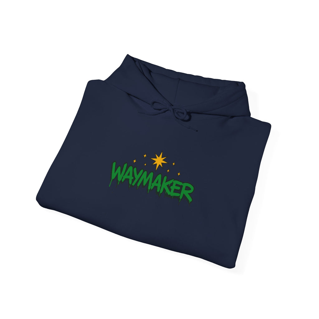 Waymaker Christmas Hoodie — Faith-Based Holiday Graphic Sweatshirt