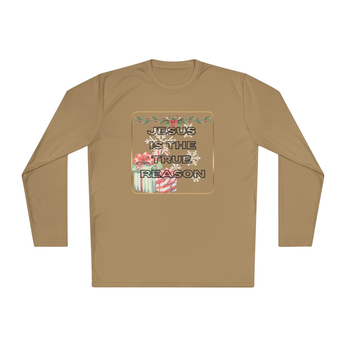 Jesus Lightweight Long Sleeve Tee - Reason for the Season Pajama Shirt