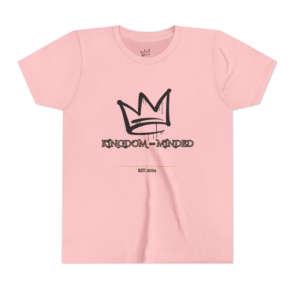 Kingdom-Minded Youth Tee — Crown Graphic Kids Shirt