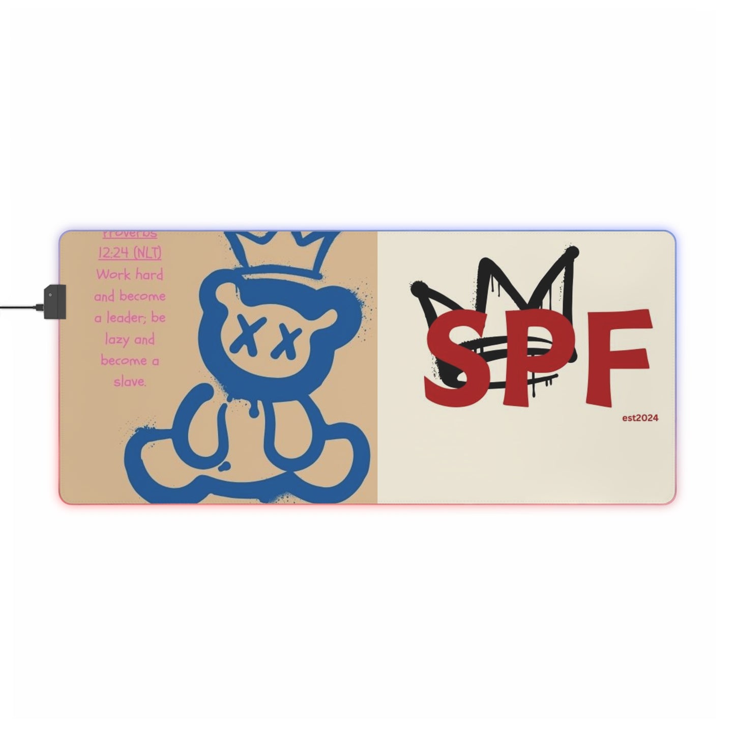 Gaming Mouse Pad - SPF Signature Courage Bear Design