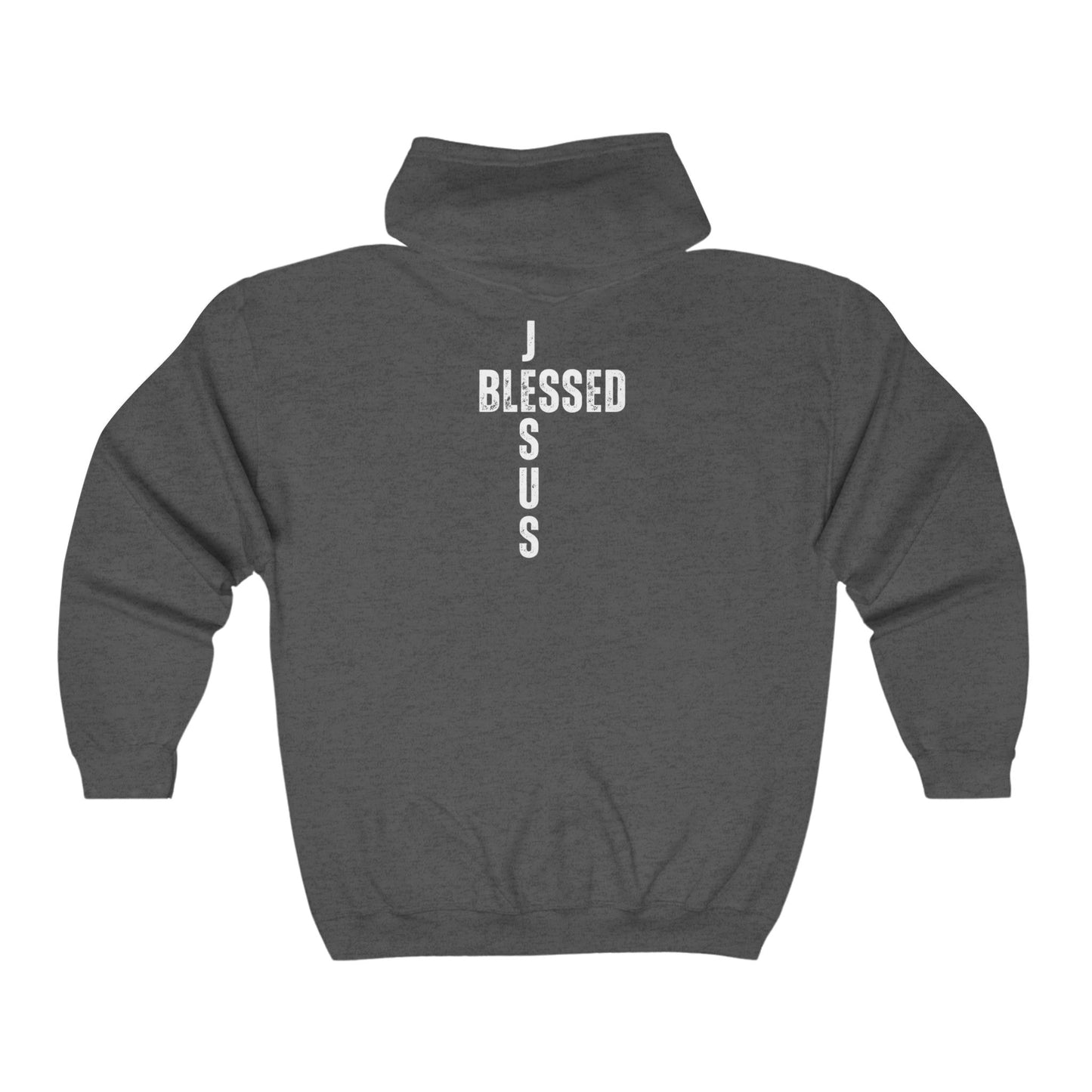 Life Stand Church #Jesus Blessed Hoodie Collab    Unisex Heavy Blend™ Full Zip Hooded Sweatshirt