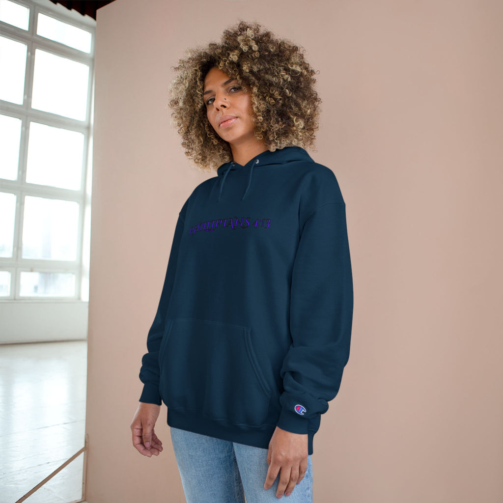 Philippians 4:13 Champion Hoodie — SF&CO Collab