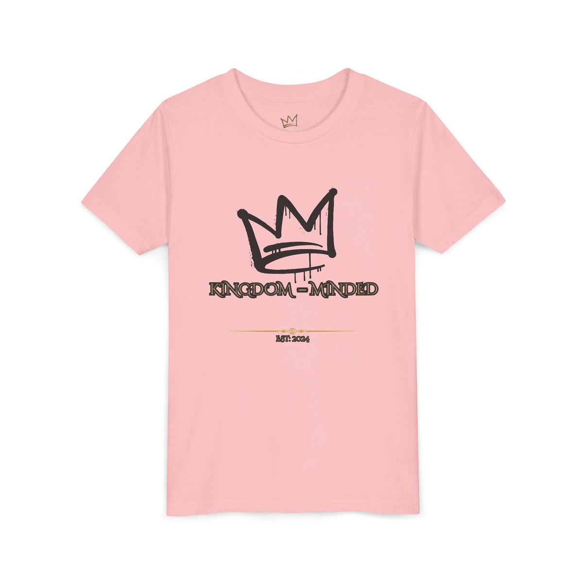Kingdom-Minded Youth Tee — Crown Graphic Kids Shirt