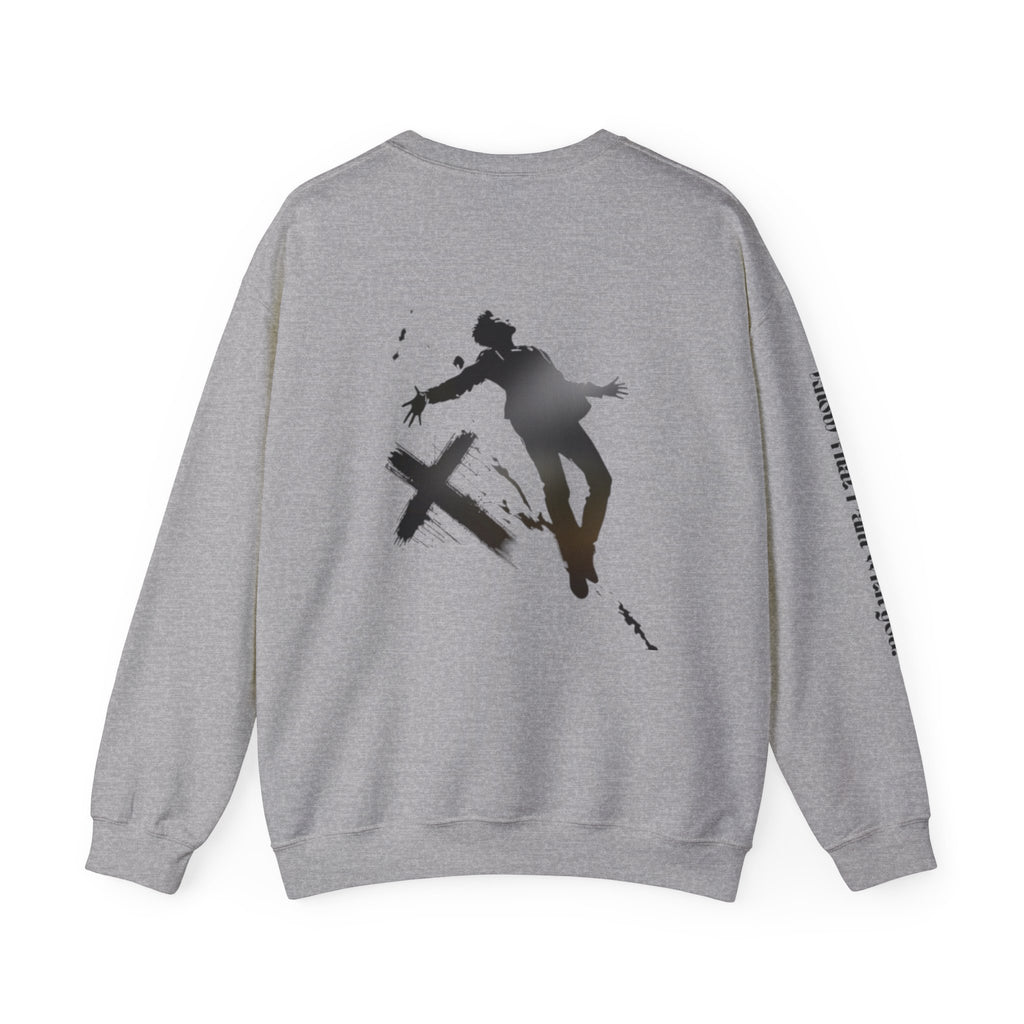 Christian Crewneck Sweatshirt - Falling into Jesus Design