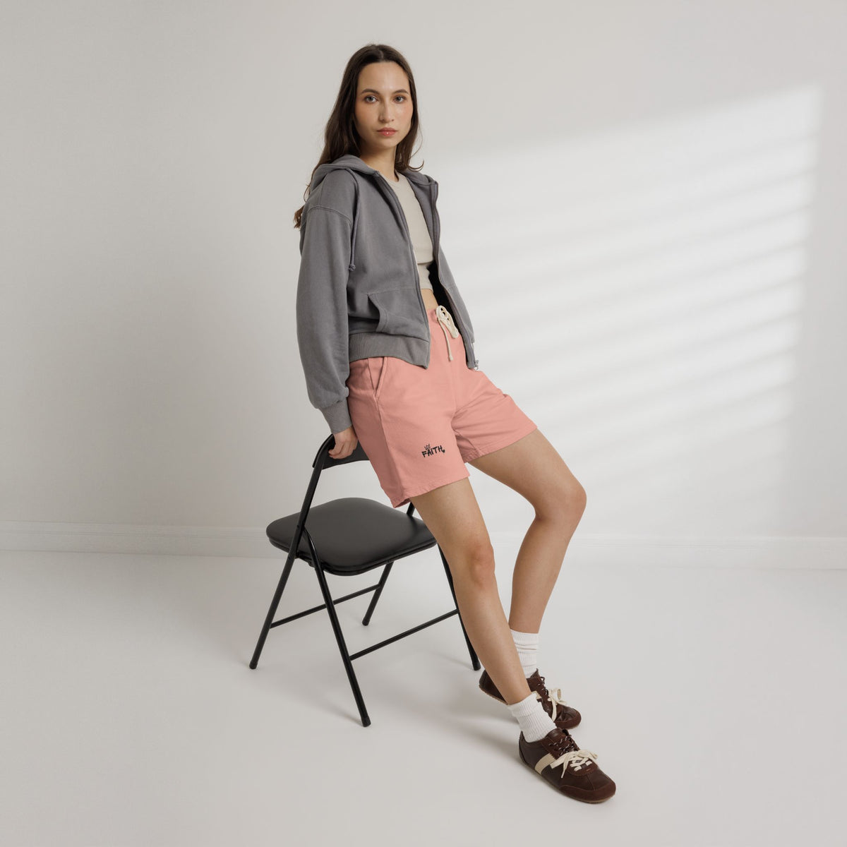 Faith Sweat shorts — Lightweight Garment-Dyed Lounge Shorts