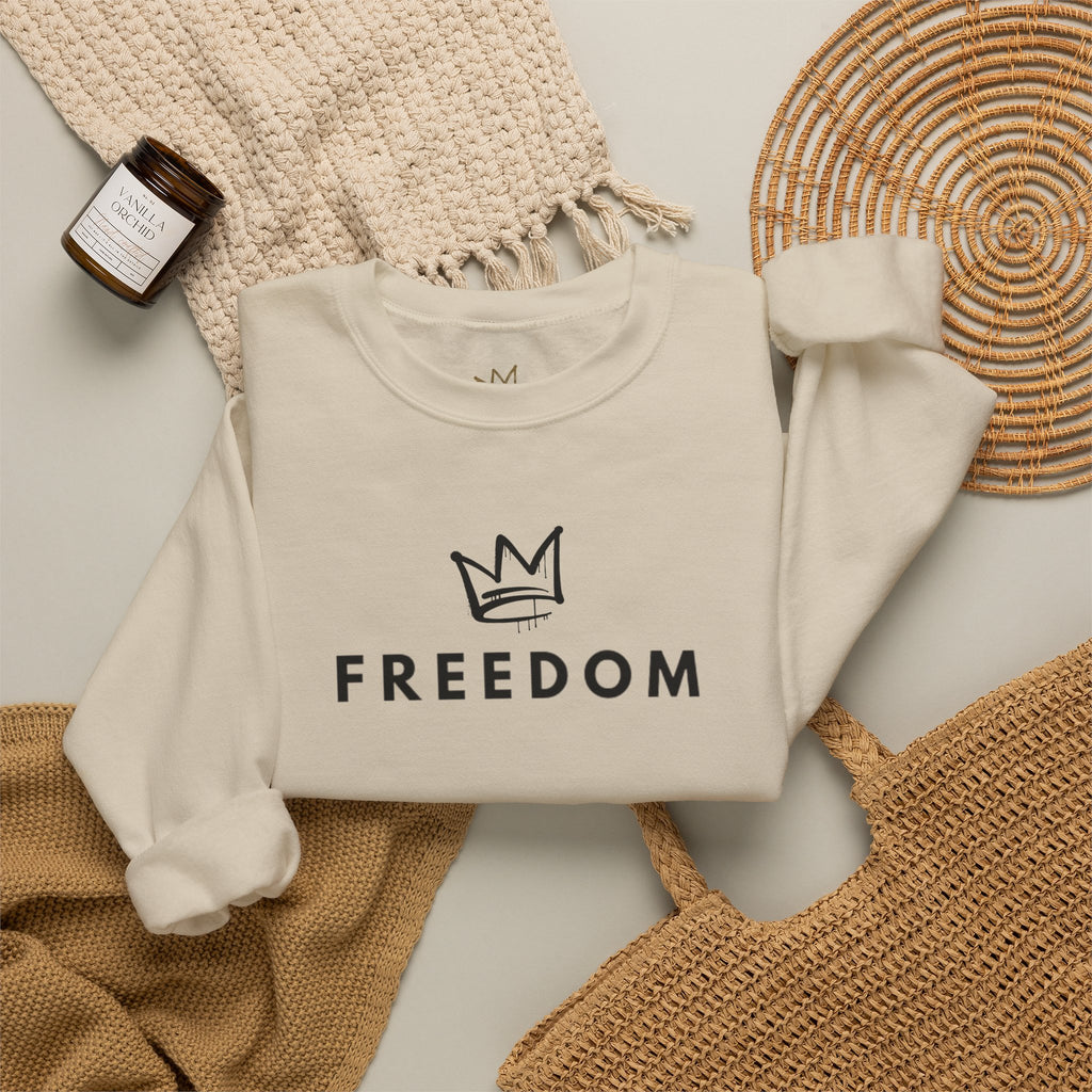 Freedom Crewneck Sweatshirt — "A Voice of Truth" Portrait Pullover