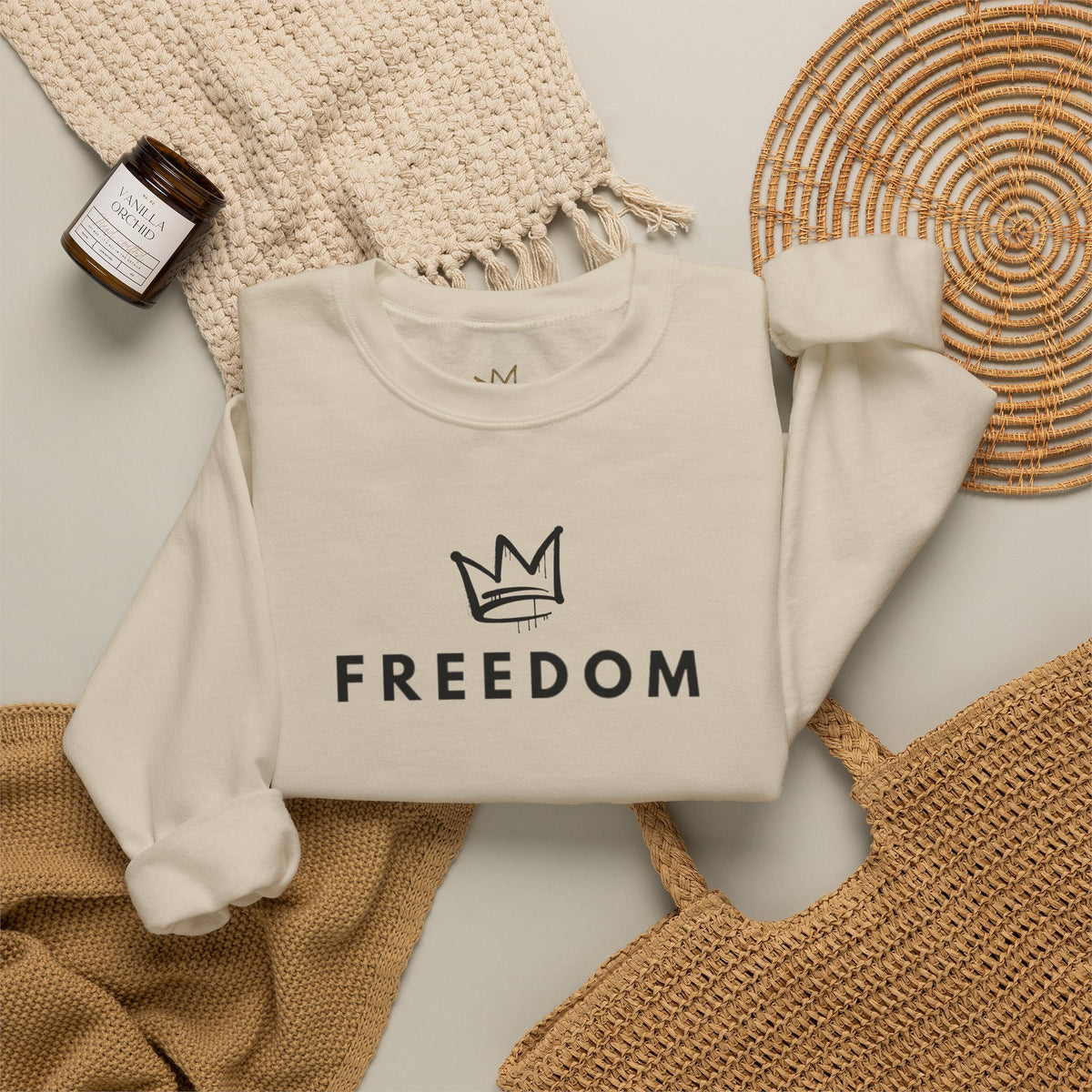 Freedom Crewneck Sweatshirt — "A Voice of Truth" Portrait Pullover