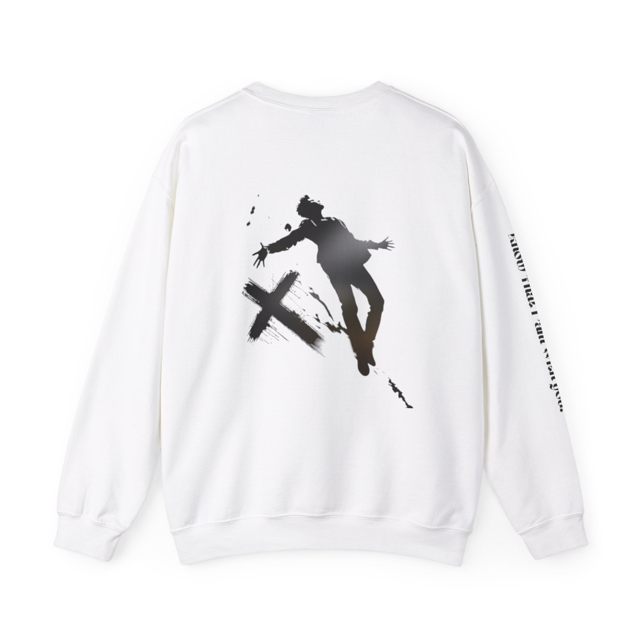 Christian Crewneck Sweatshirt - Falling into Jesus Design