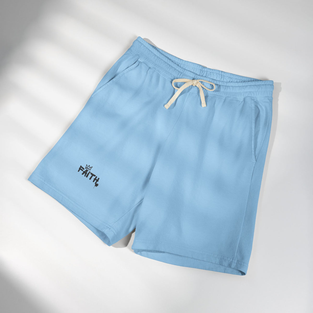 Faith Sweat shorts — Lightweight Garment-Dyed Lounge Shorts