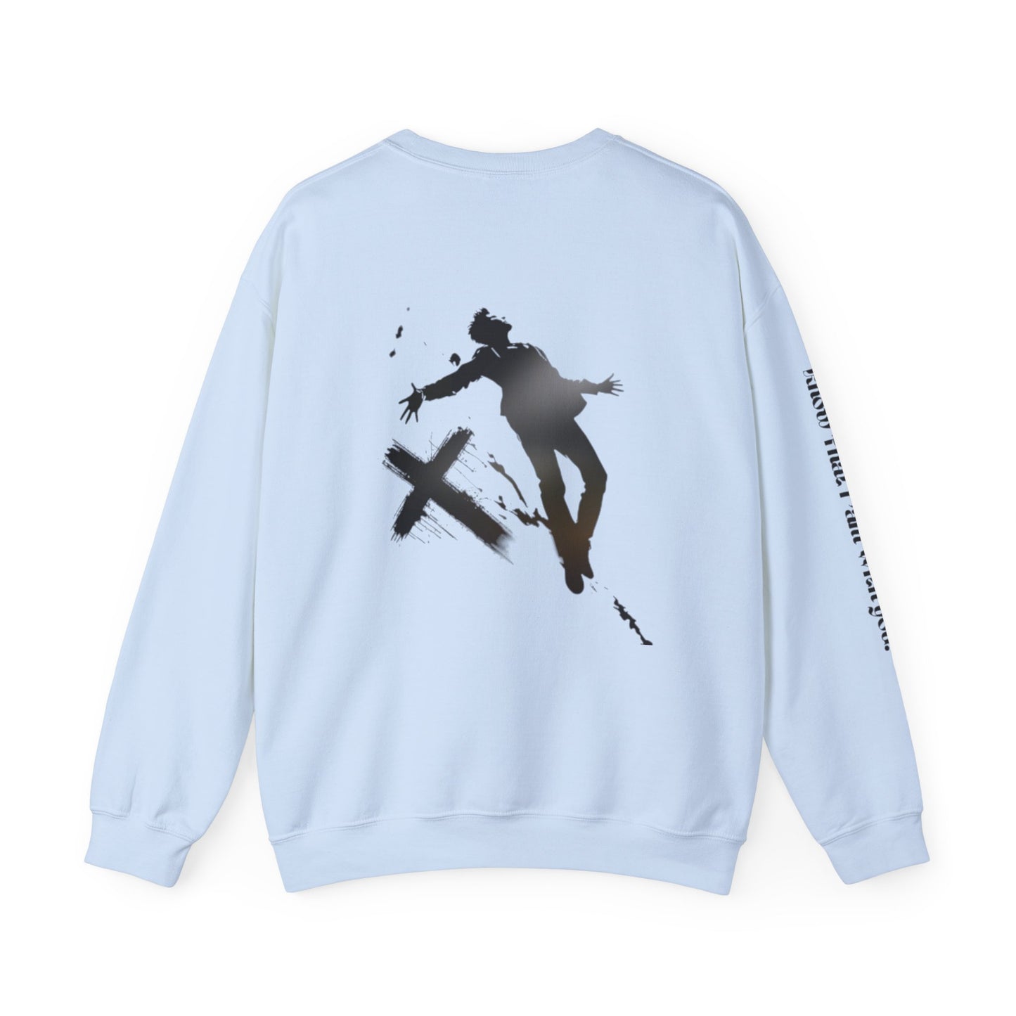 Christian Crewneck Sweatshirt - Falling into Jesus Design