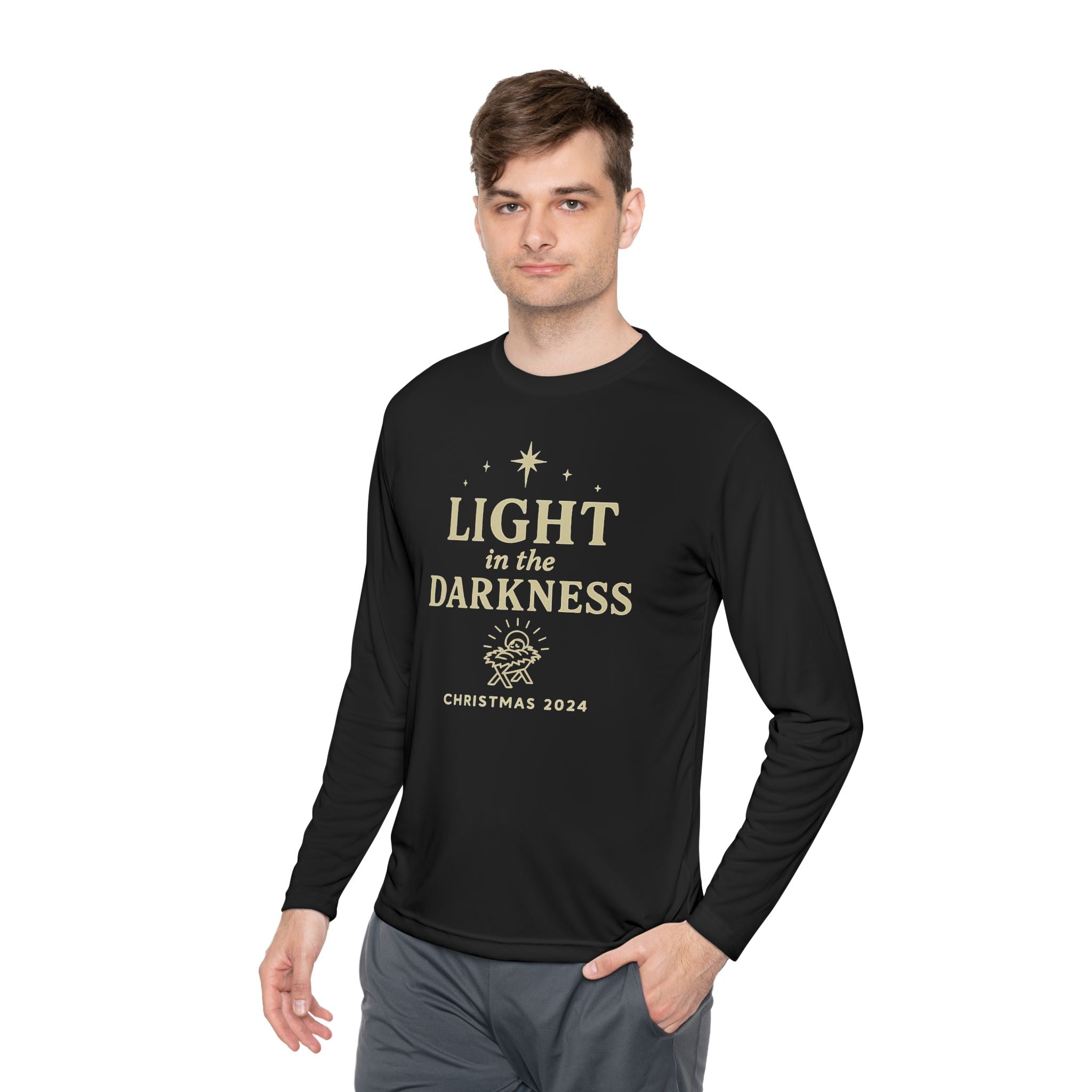 Light in the Darkness Christmas Long Sleeve Tee