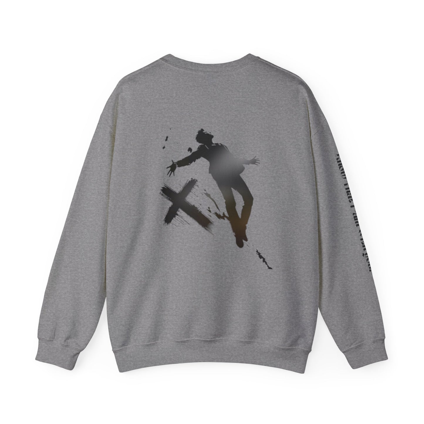 Christian Crewneck Sweatshirt - Falling into Jesus Design