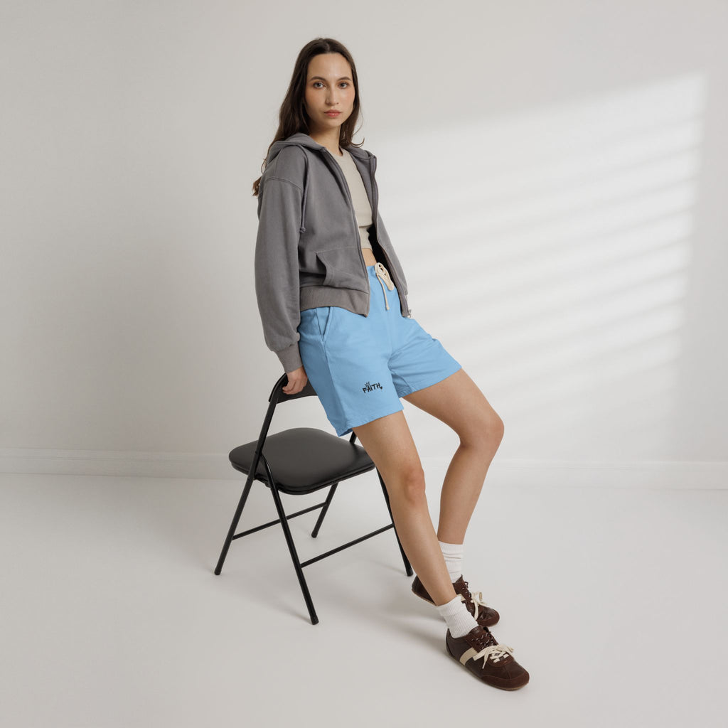 Faith Sweat shorts — Lightweight Garment-Dyed Lounge Shorts