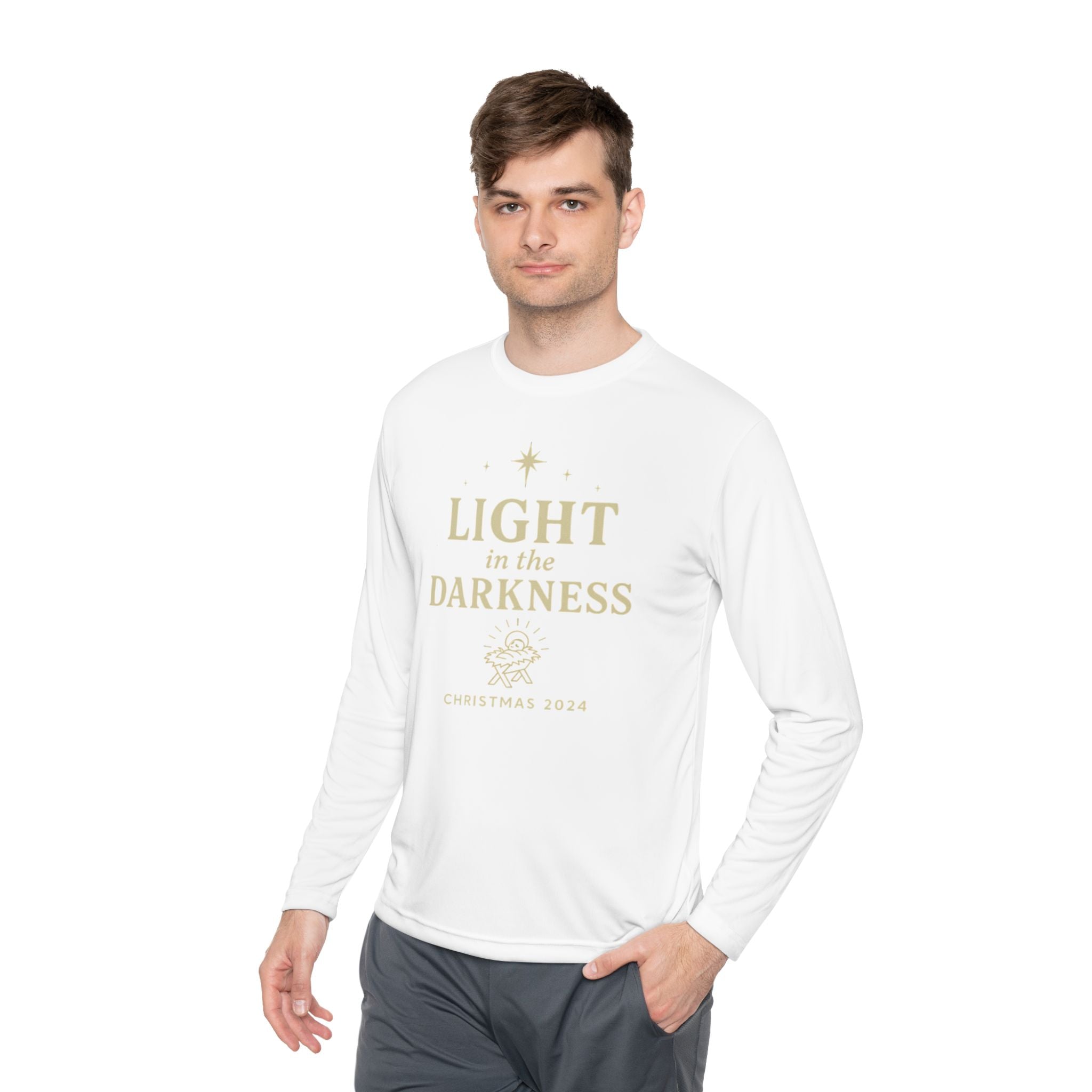 Light in the Darkness Christmas Long Sleeve Tee