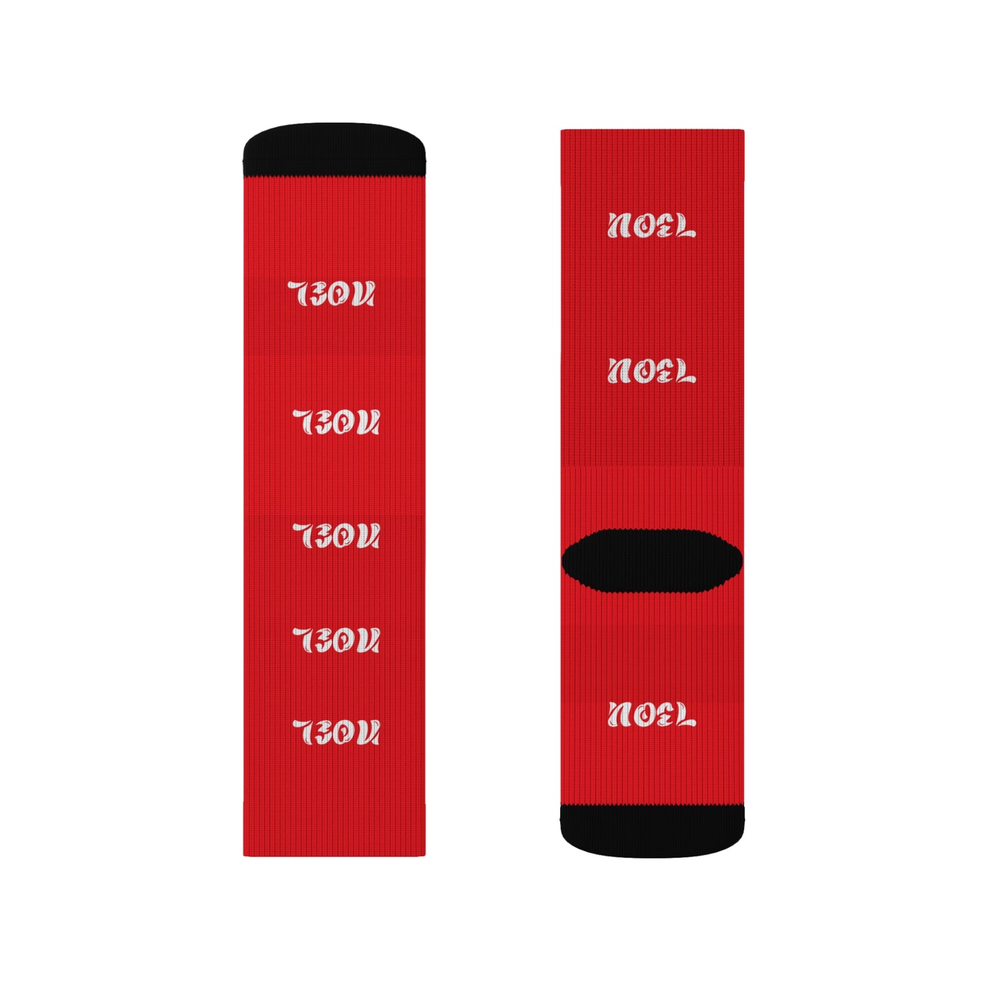 Christmas Noel Sublimation Socks