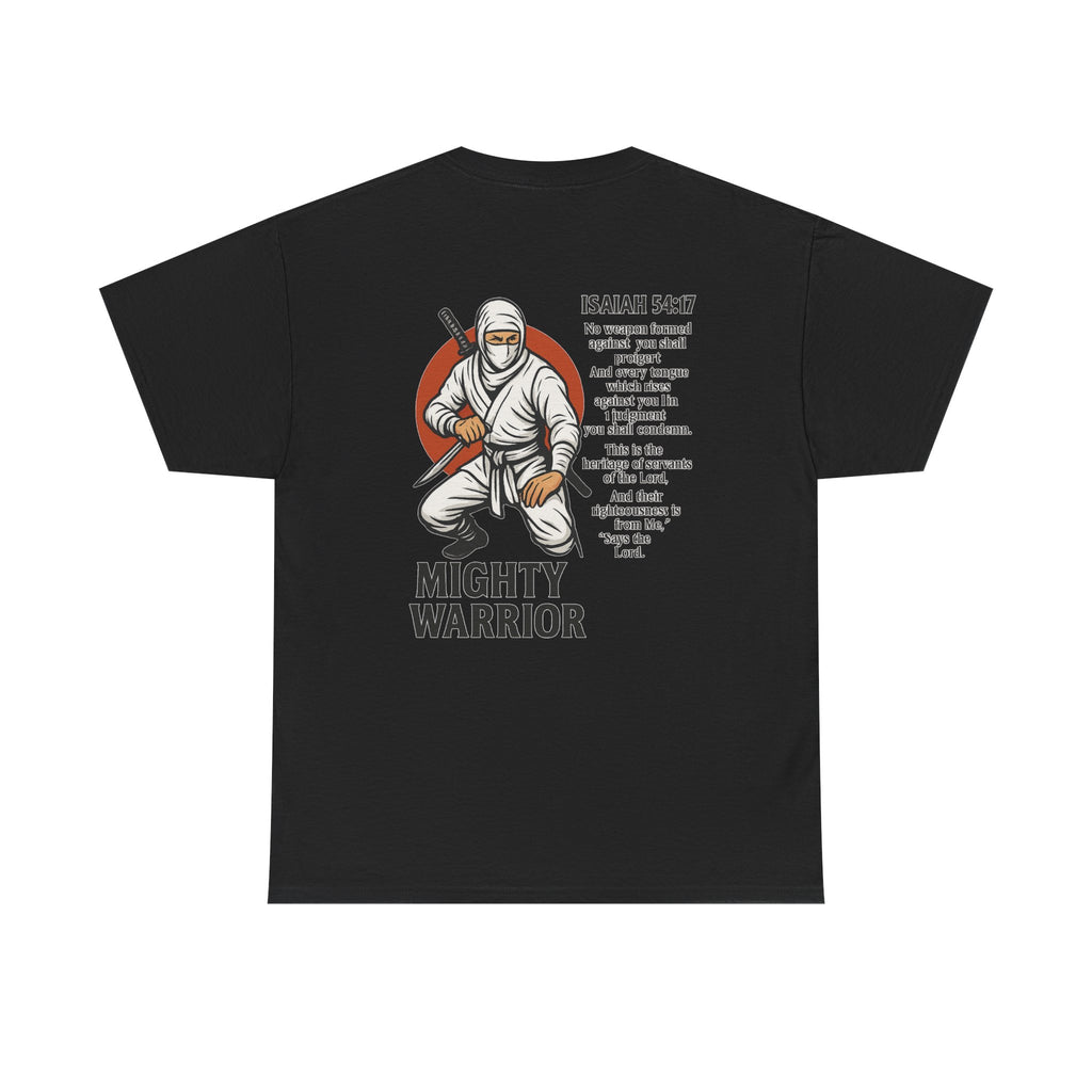 Christian Tee - Mighty Warrior Isaiah 54:17 Unisex Heavy Cotton Tee