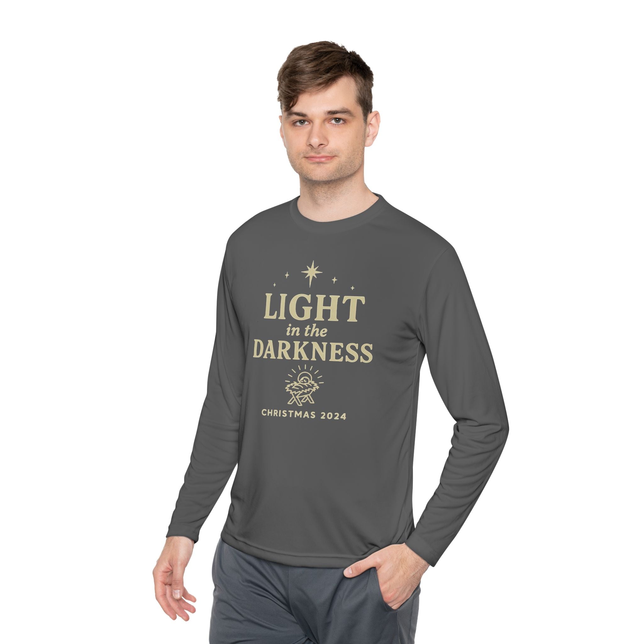 Light in the Darkness Christmas Long Sleeve Tee