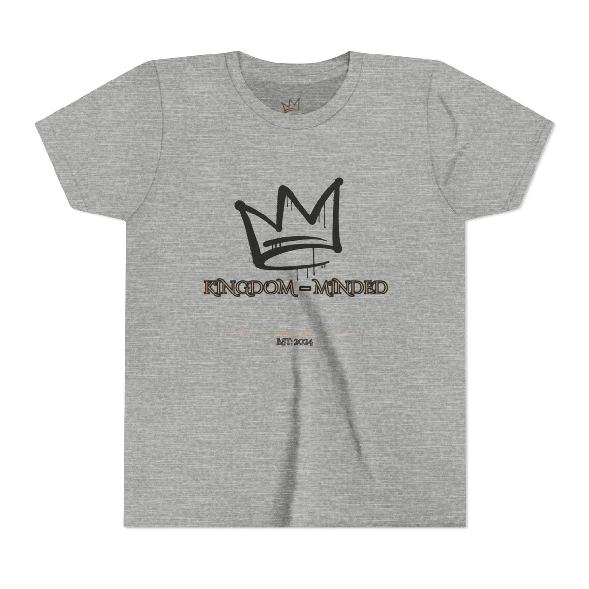 Kingdom-Minded Youth Tee — Crown Graphic Kids Shirt