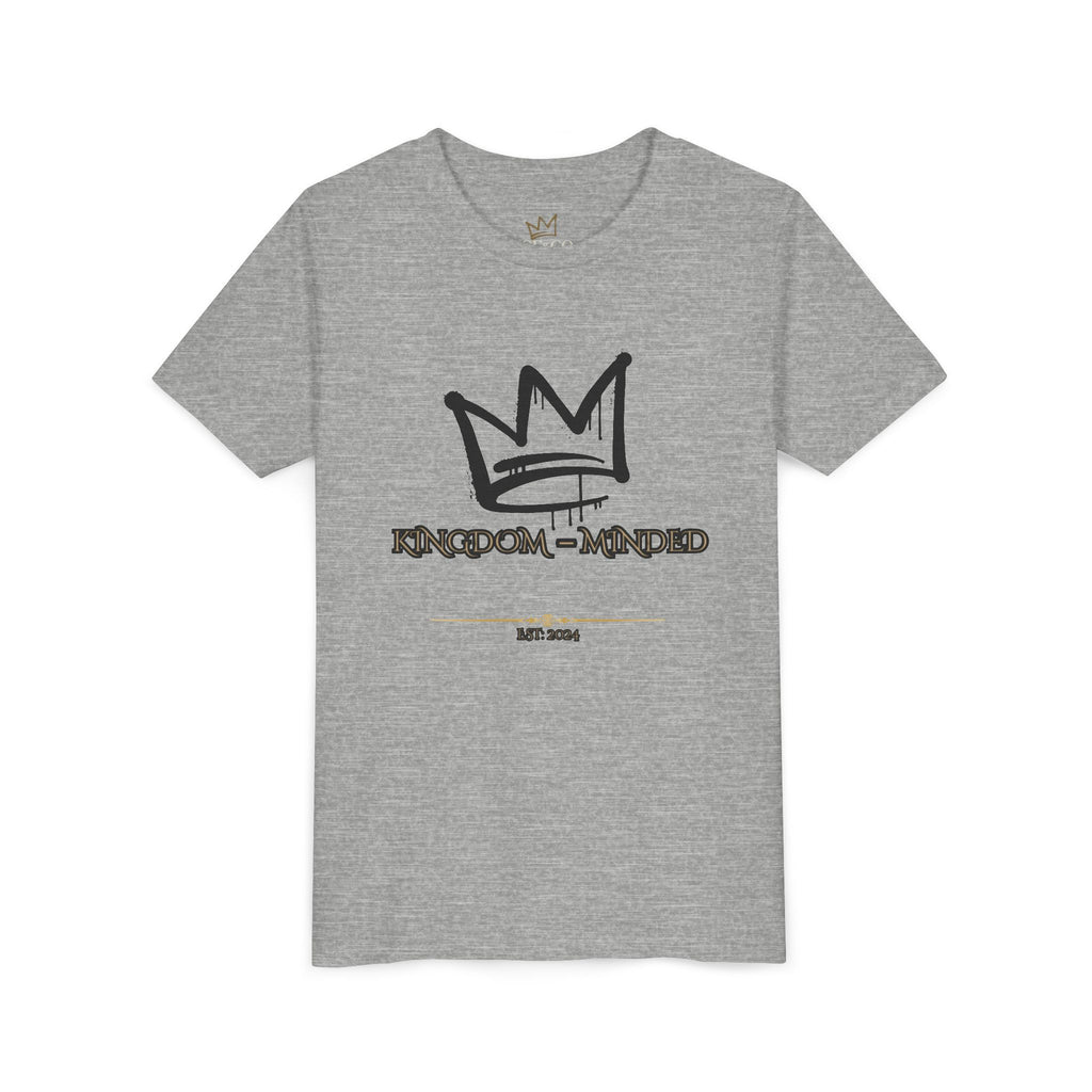 Kingdom-Minded Youth Tee — Crown Graphic Kids Shirt