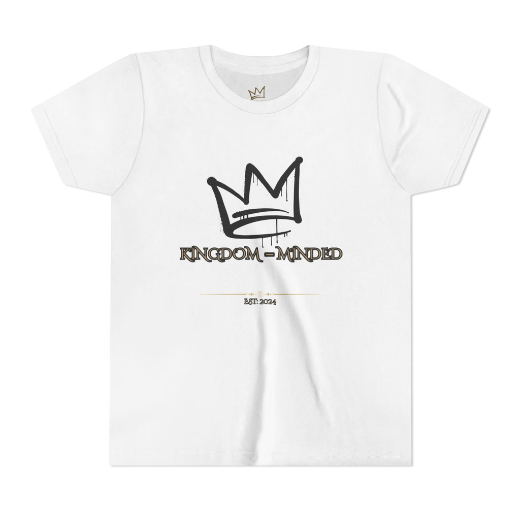 Kingdom-Minded Youth Tee — Crown Graphic Kids Shirt