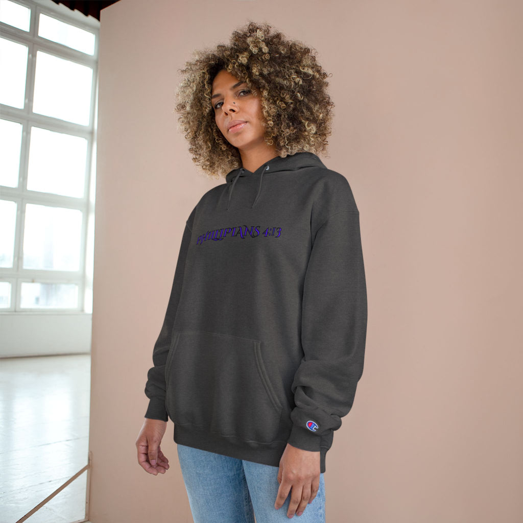 Philippians 4:13 Champion Hoodie — SF&CO Collab