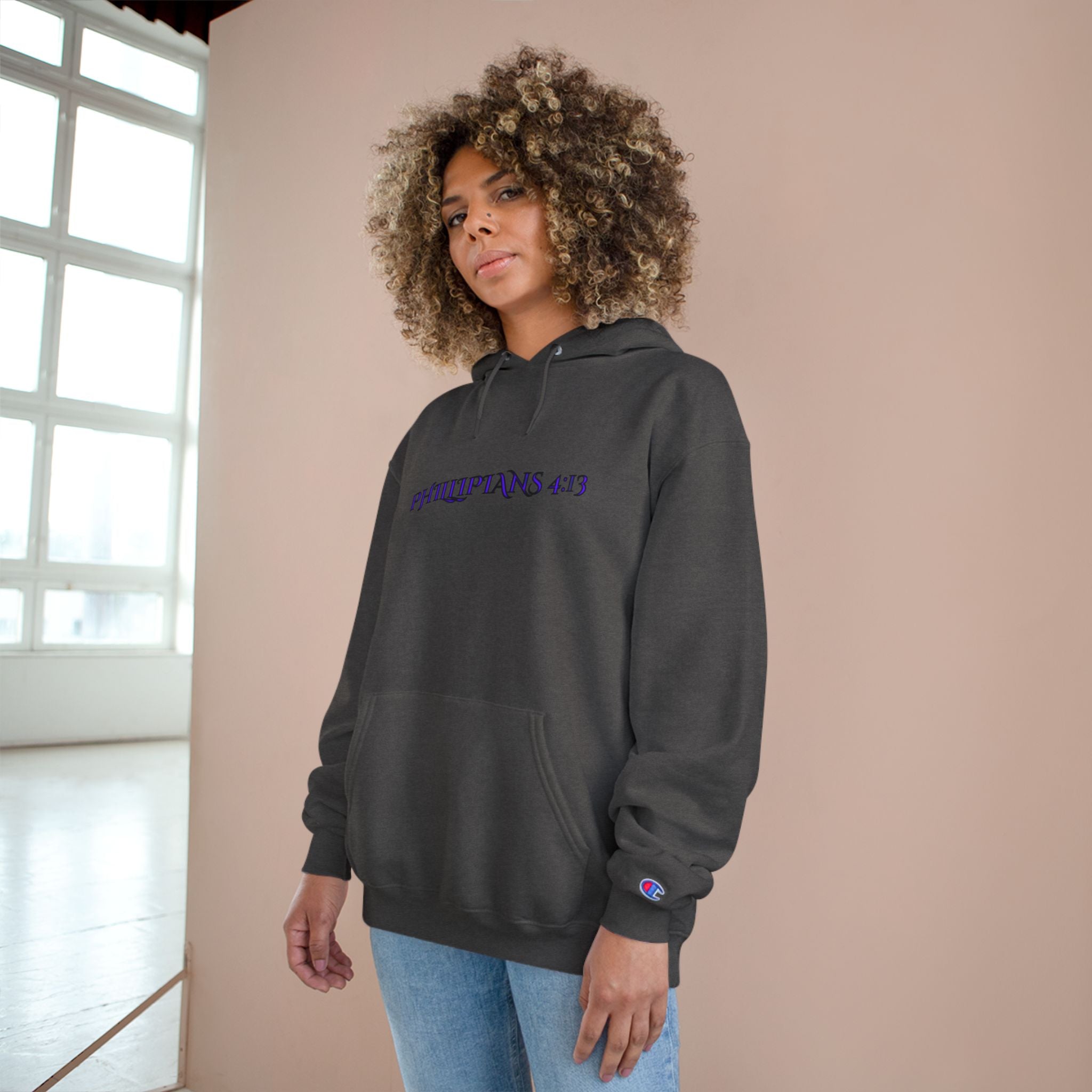 Philippians 4:13 Champion Hoodie — SF&CO Collab