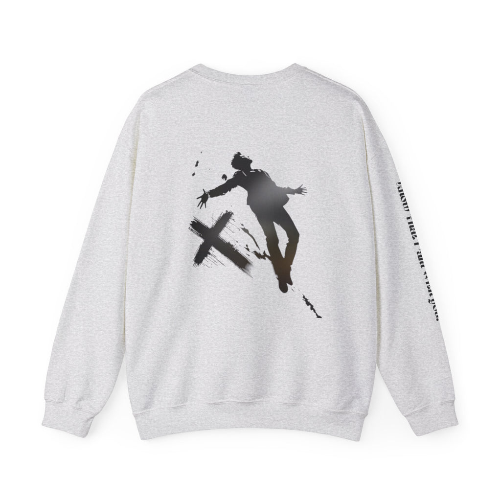 Christian Crewneck Sweatshirt - Falling into Jesus Design