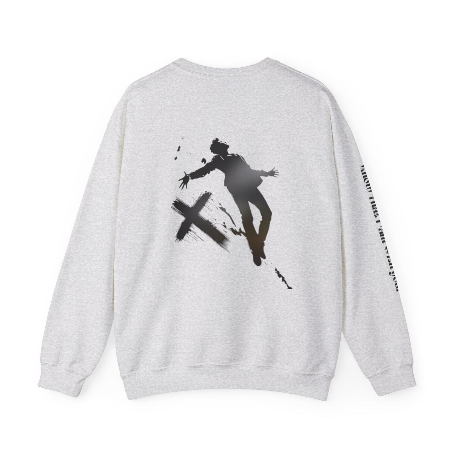 Christian Crewneck Sweatshirt - Falling into Jesus Design