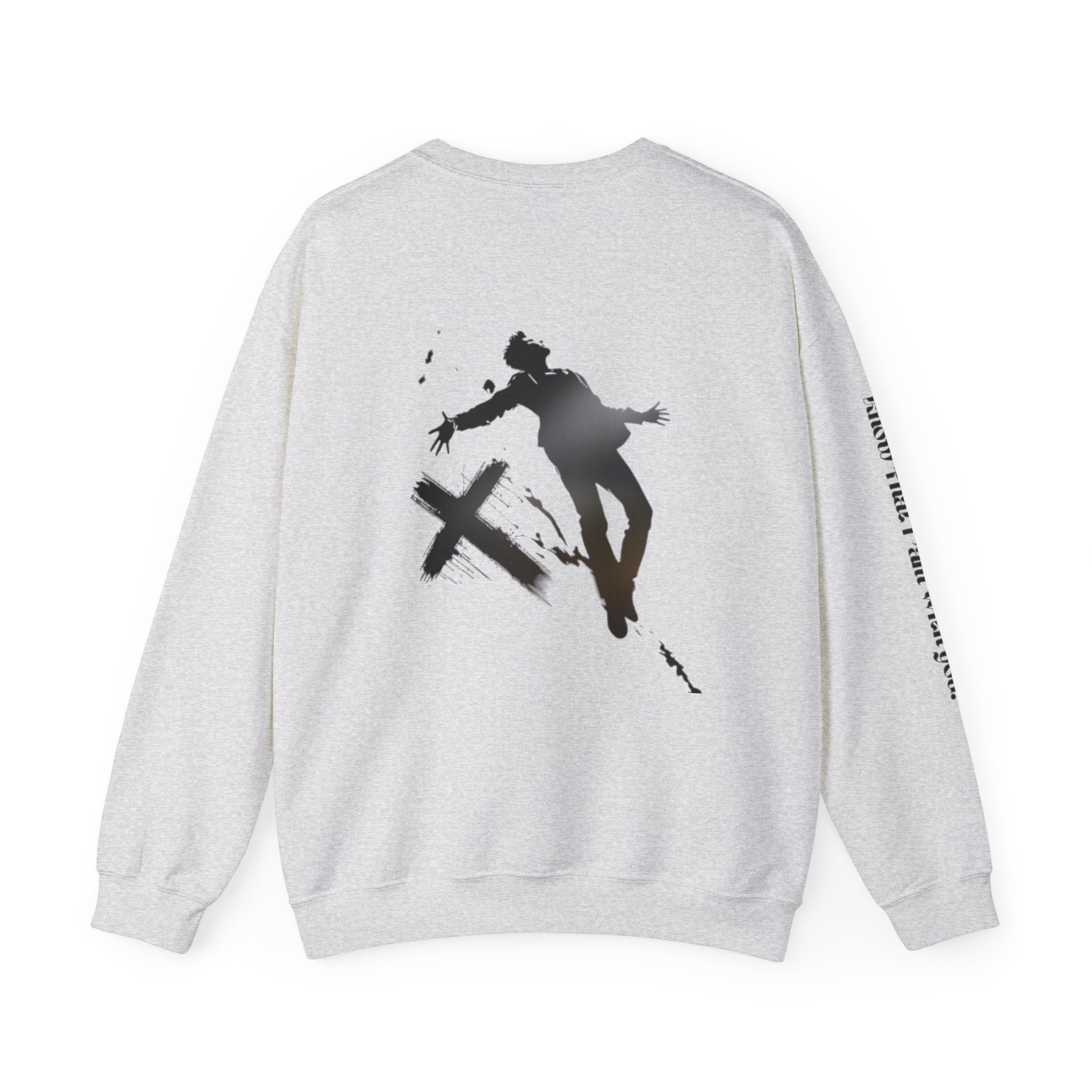 Christian Crewneck Sweatshirt - Falling into Jesus Design