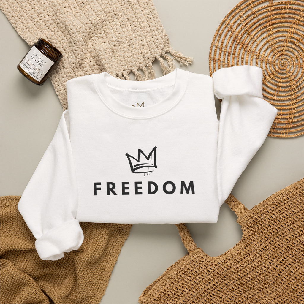 Freedom Crewneck Sweatshirt — "A Voice of Truth" Portrait Pullover