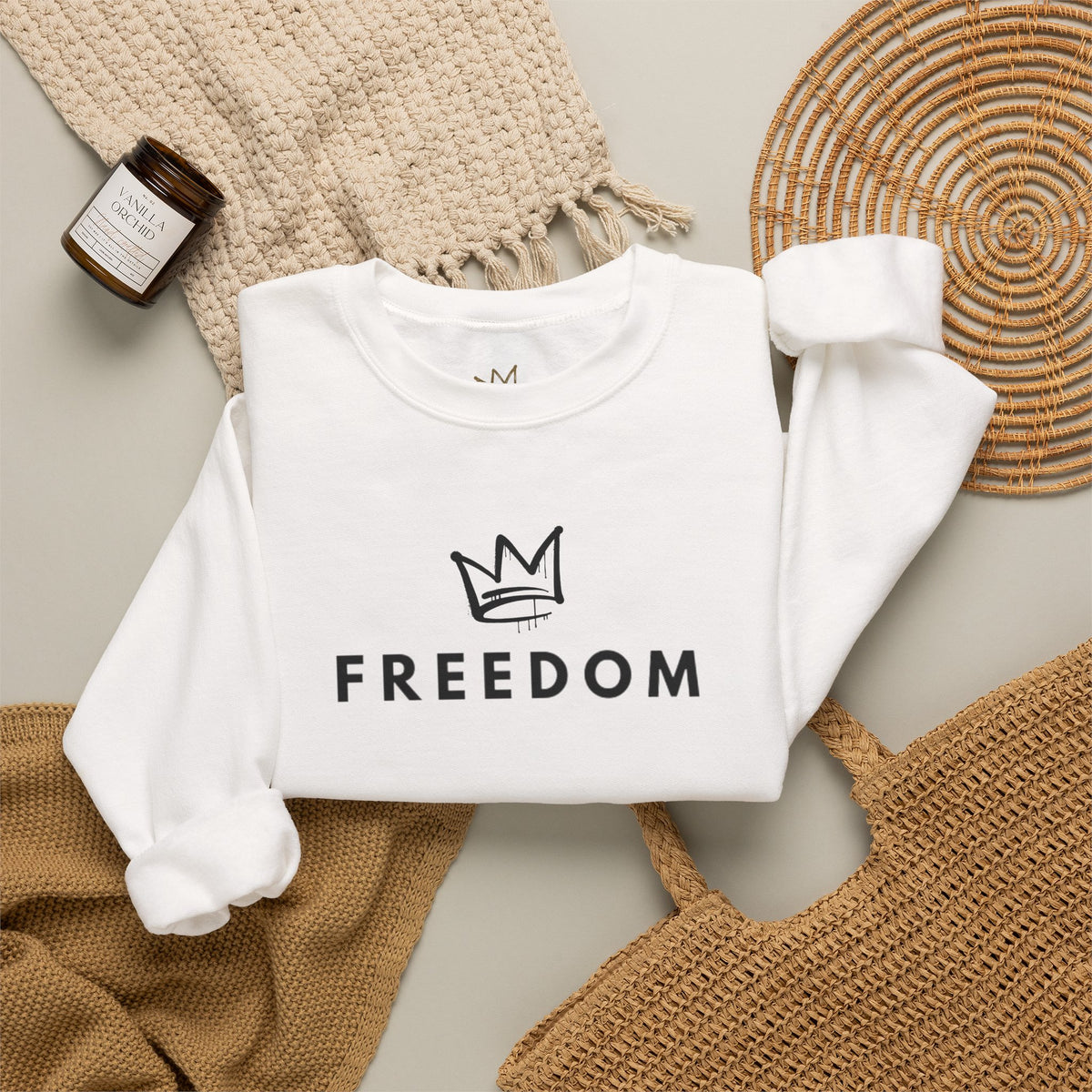 Freedom Crewneck Sweatshirt — "A Voice of Truth" Portrait Pullover