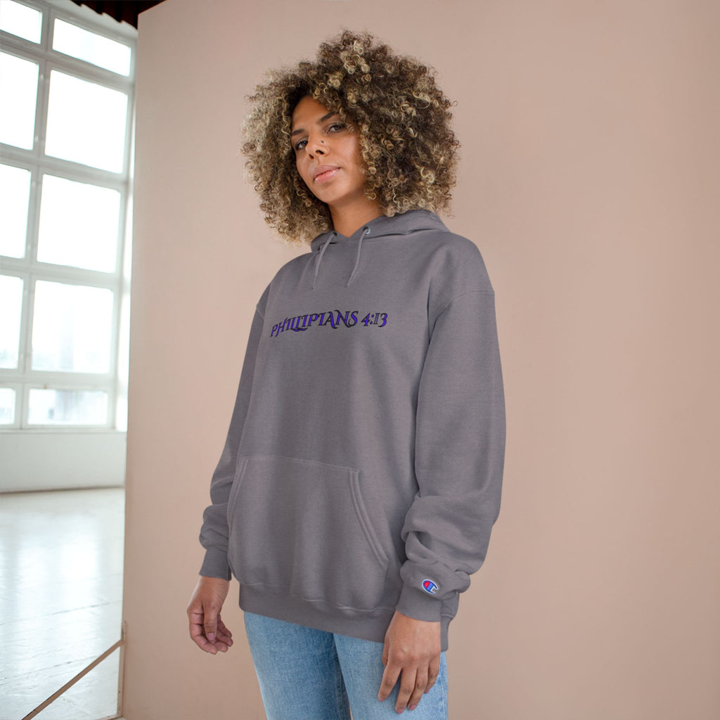 Philippians 4:13 Champion Hoodie — SF&CO Collab