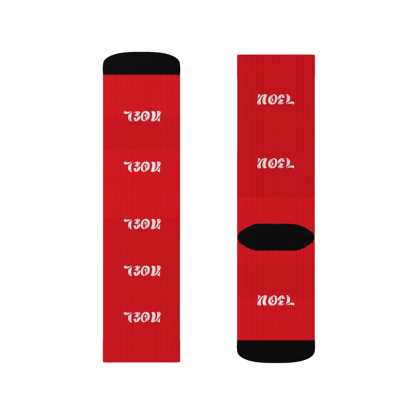 Christmas Noel Sublimation Socks