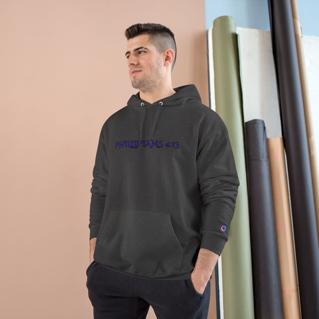 Philippians 4:13 Champion Hoodie — SF&CO Collab