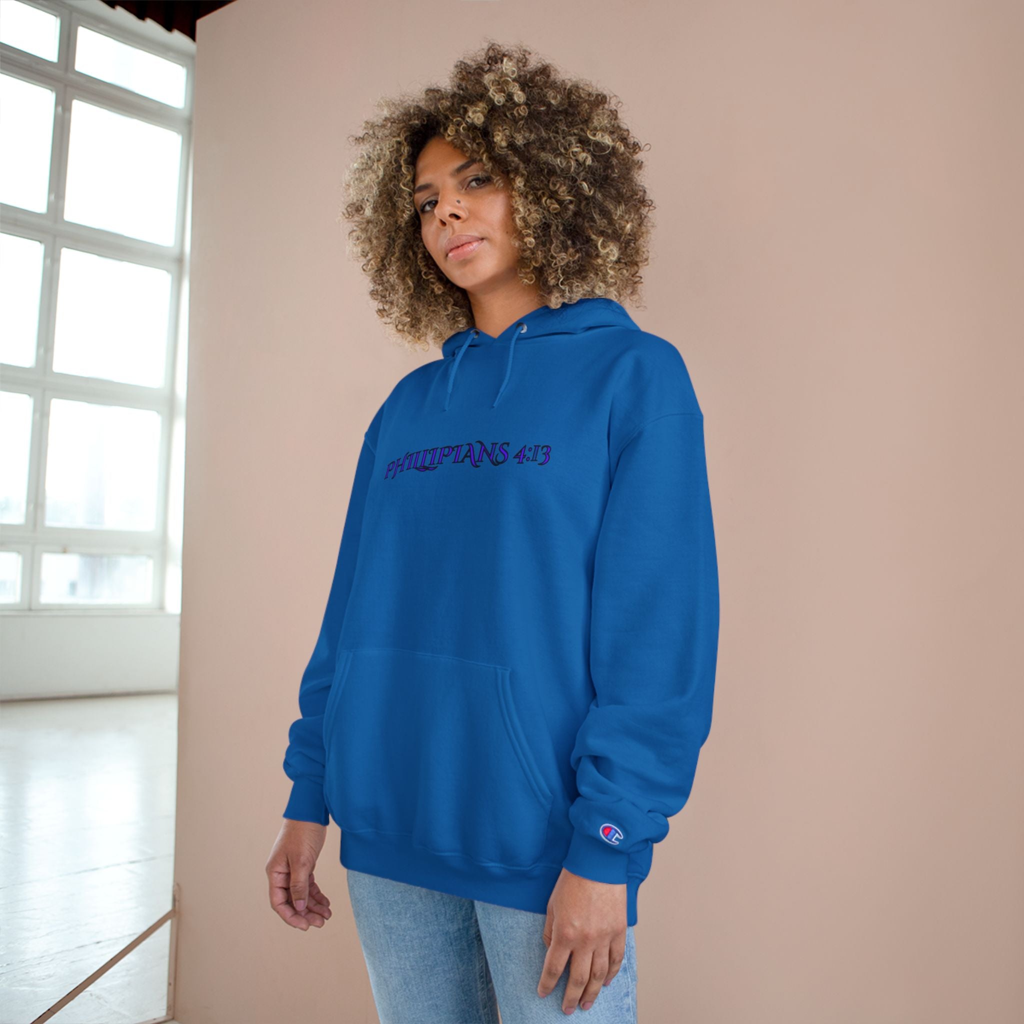 Philippians 4:13 Champion Hoodie — SF&CO Collab