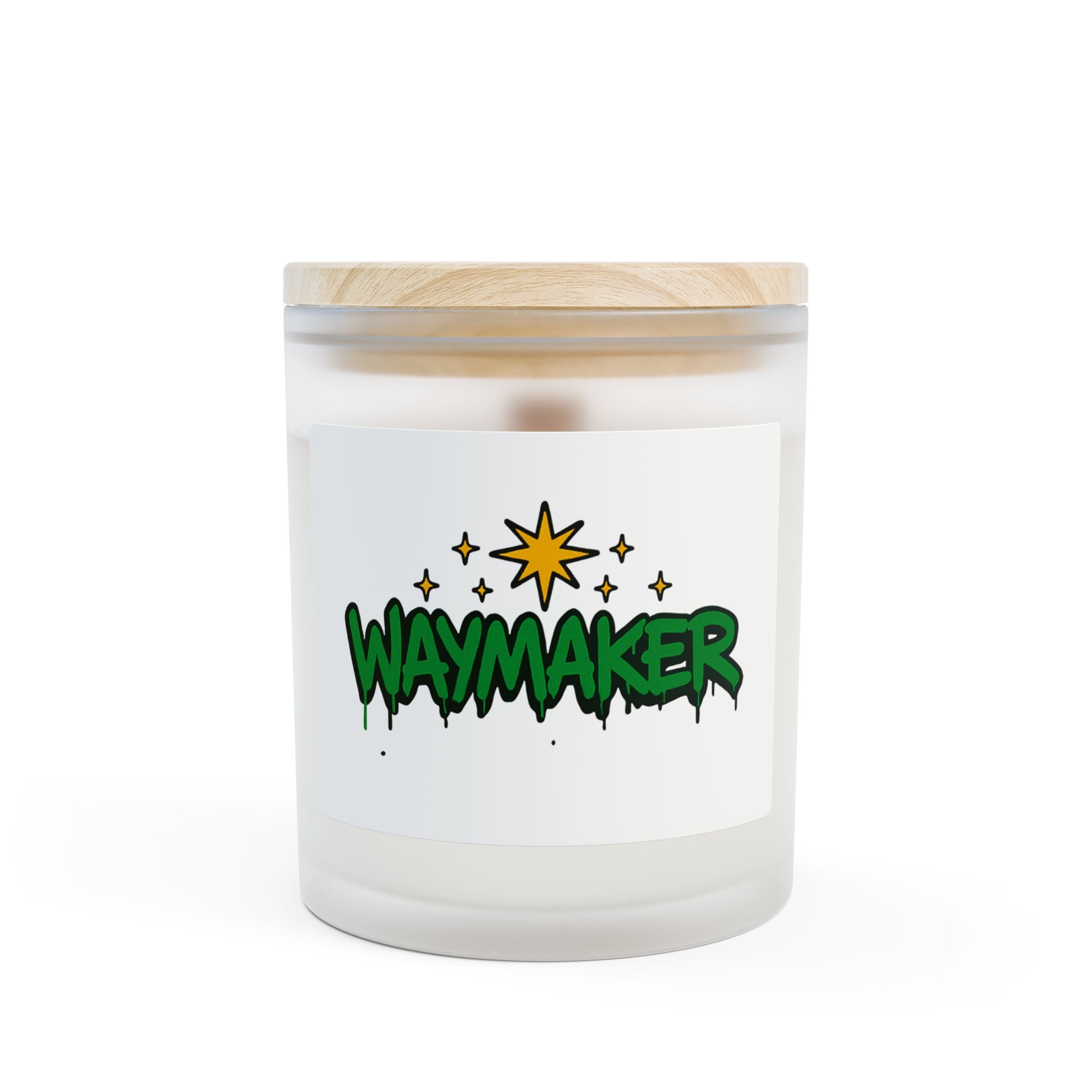 Waymaker Frosted Glass Candle — 11oz Scented Jar
