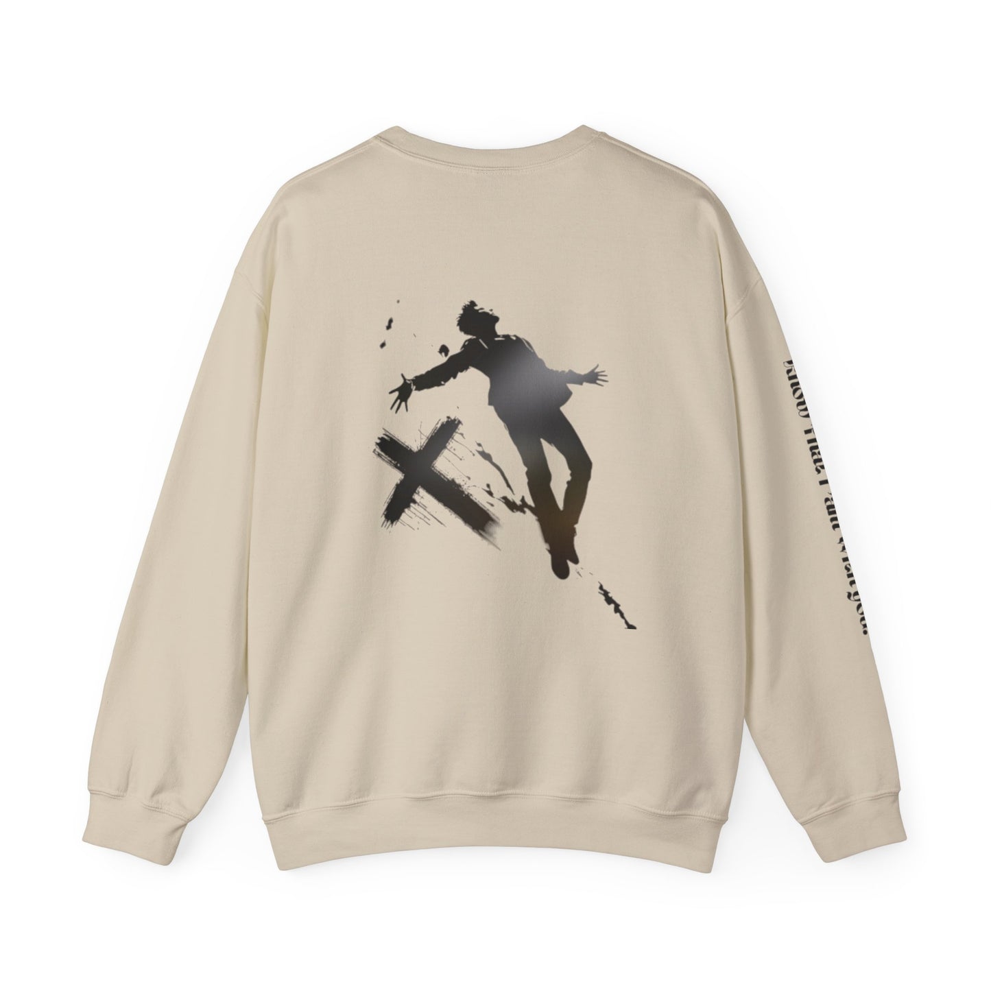 Christian Crewneck Sweatshirt - Falling into Jesus Design