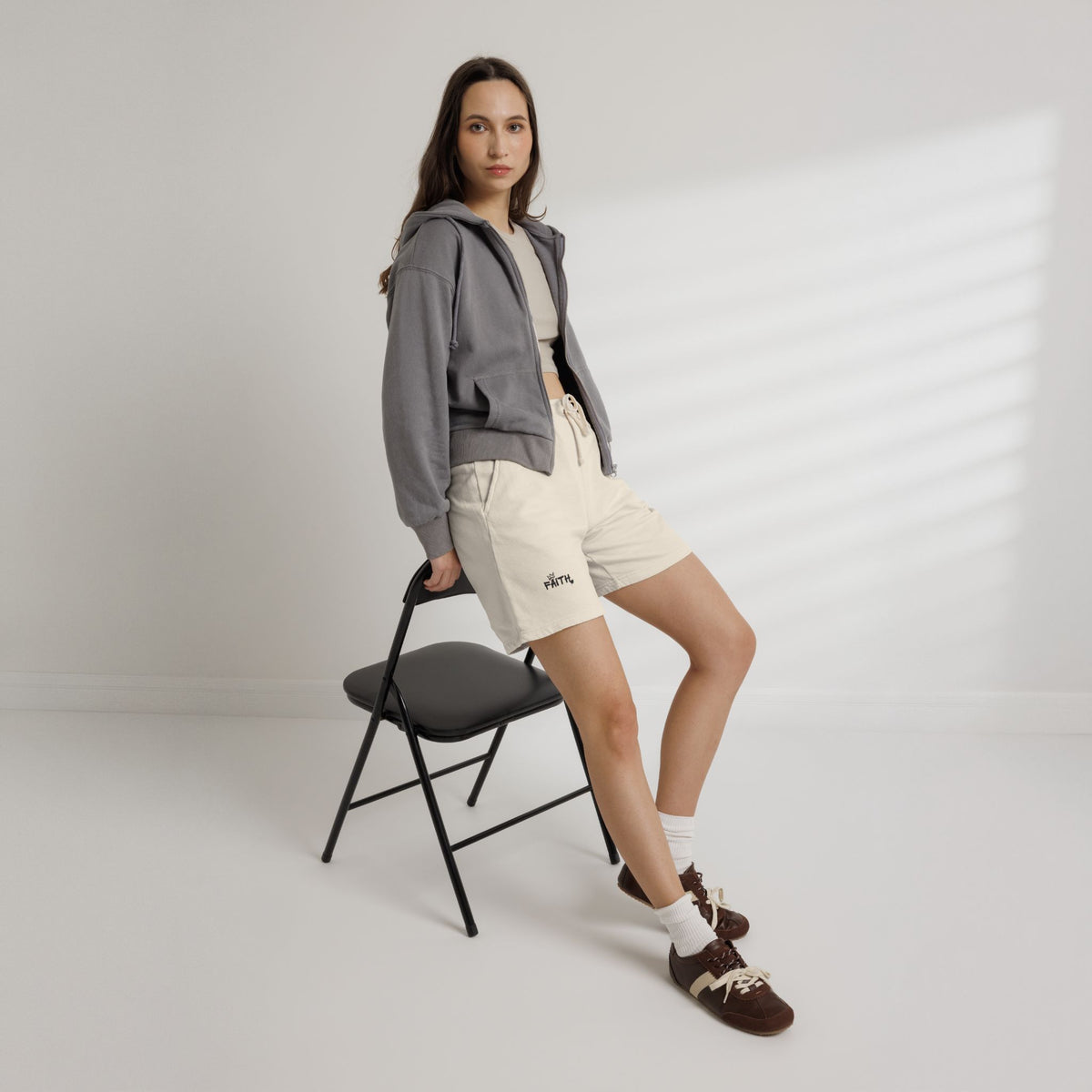 Faith Sweat shorts — Lightweight Garment-Dyed Lounge Shorts