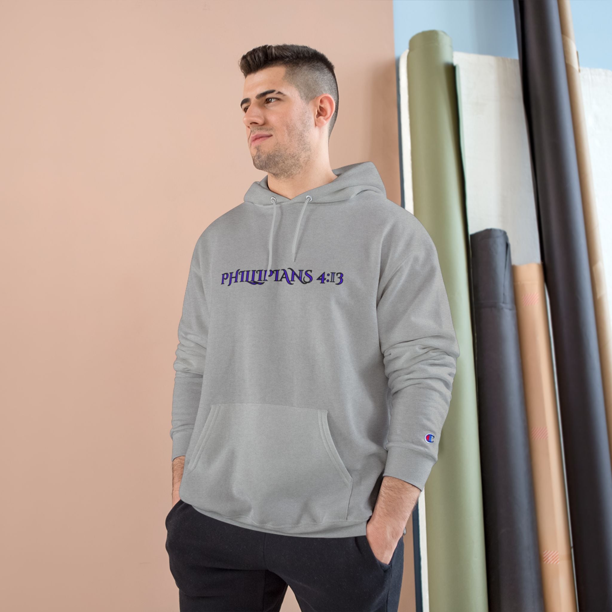 Philippians 4:13 Champion Hoodie — SF&CO Collab