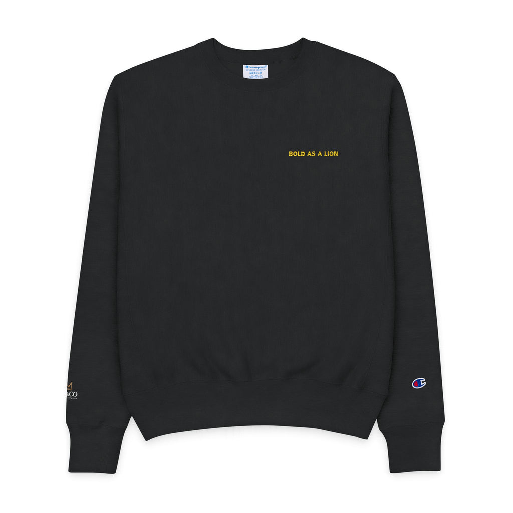 Bold as a Lion SF&CO  Crewneck Sweatshirt — Champion Collab