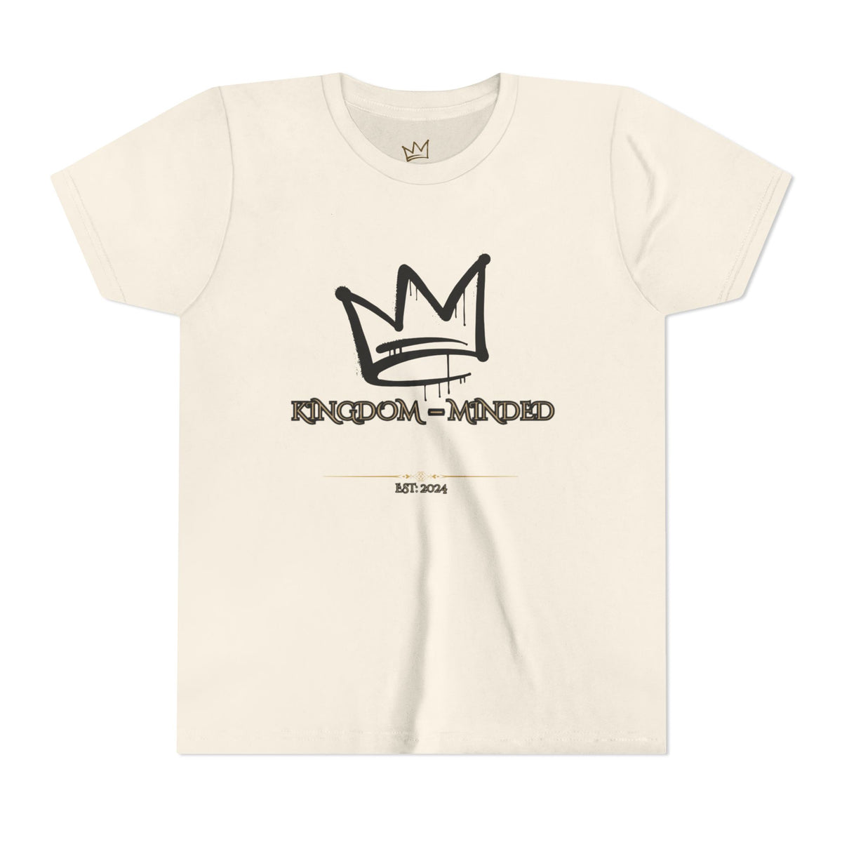 Kingdom-Minded Youth Tee — Crown Graphic Kids Shirt